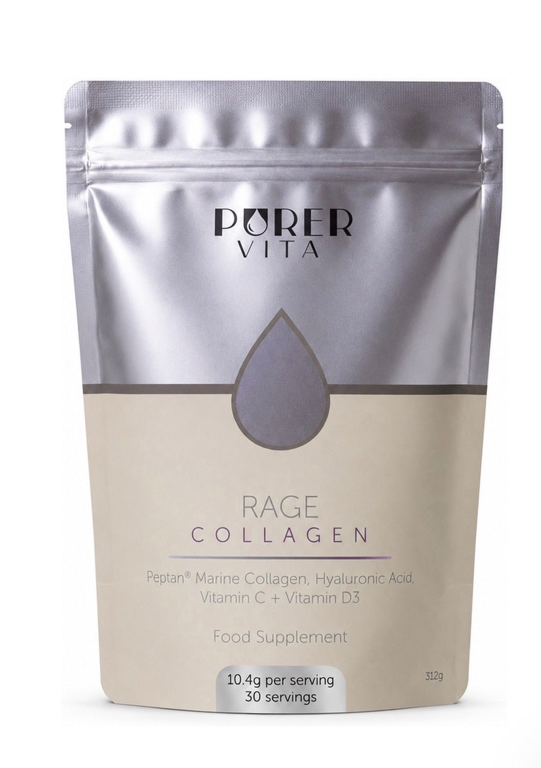 Purer Rage Collagen - Hydrolysed peptides with hyaluronic acid